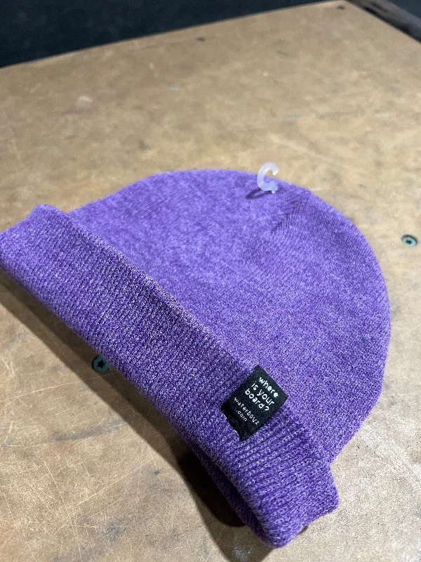 surfboards with soft-top designs for safety-WBZ 8" Sport Beanie Heather Purple