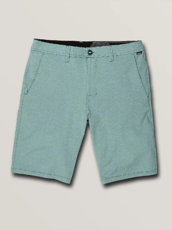 surf jackets for wind protection-Volcom Frickin SNT Static 2 Mens Hybrid Shorts - Agave