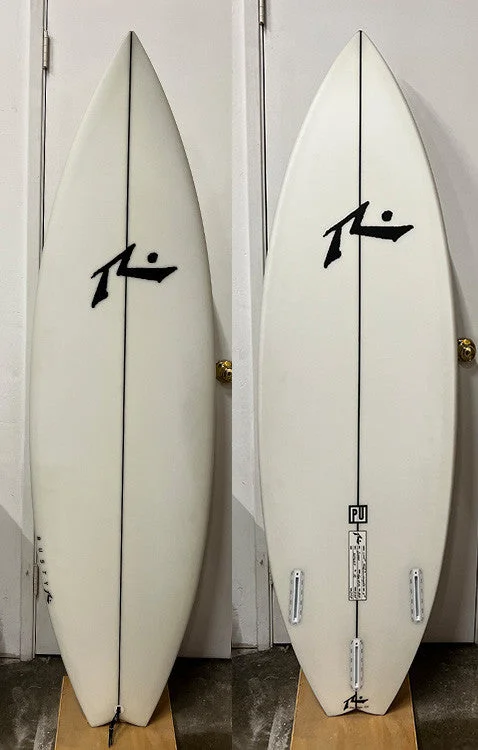 surfboard fins with greater flexibility-Custom Surfboard 5'7" x 18.81 X 2.25 - 24.80L, Swallow, 3x  Futures Fin Boxes, PU - ID:939933